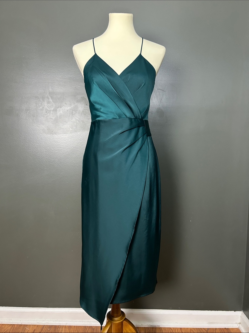 Lulu's Dark Green Midi Dress - SIZE Small